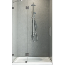 Двері в нішу Koer SR SD04-120x200-TR-07 прозоре скло Easy Clean 10мм, графіт