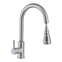 Смеситель для кухни сенсорный с выдвижной лейкой Mixxus LUX-014 Sensor (нерж. сталь)