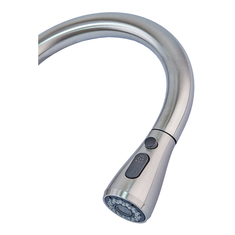 Смеситель для кухни сенсорный с выдвижной лейкой Mixxus LUX-014 Sensor (нерж. сталь)