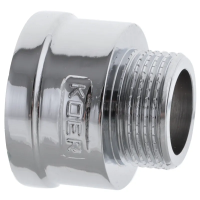 Переходник (коннектор) 3/4"х1" (хром) Koer KF.A0810.CHR