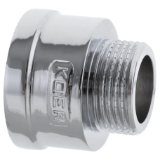 Перехідник (конектор) 3/4"х1" (хром) Koer KF.A0810.CHR