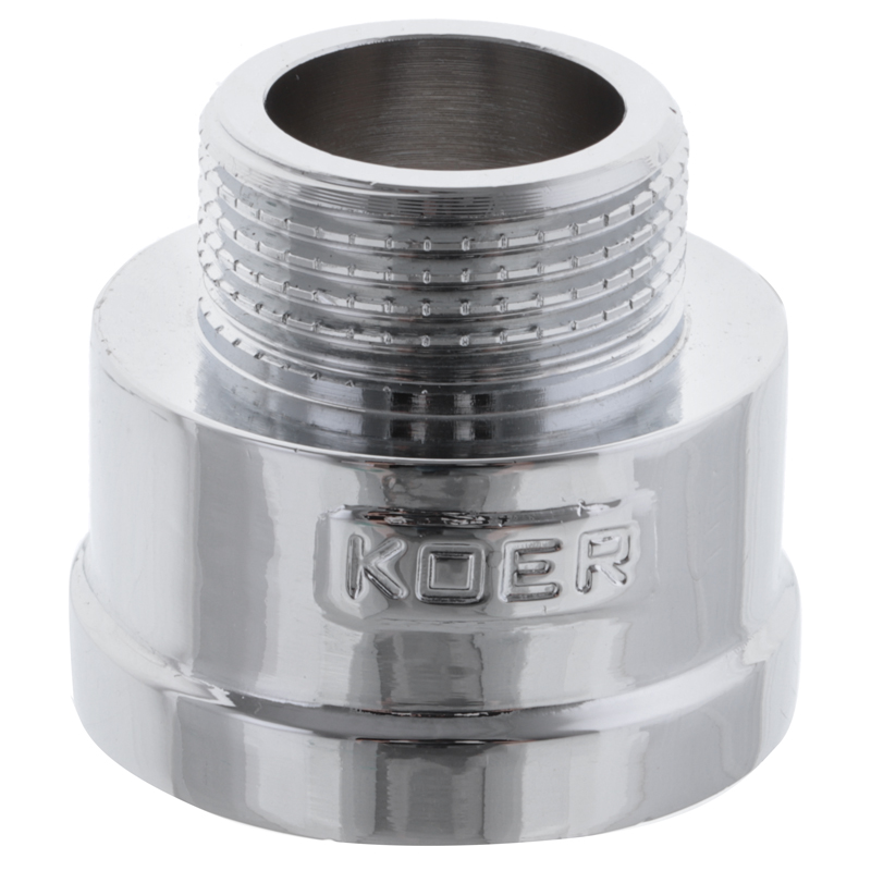Переходник (коннектор) 3/4"х1" (хром) Koer KF.A0810.CHR