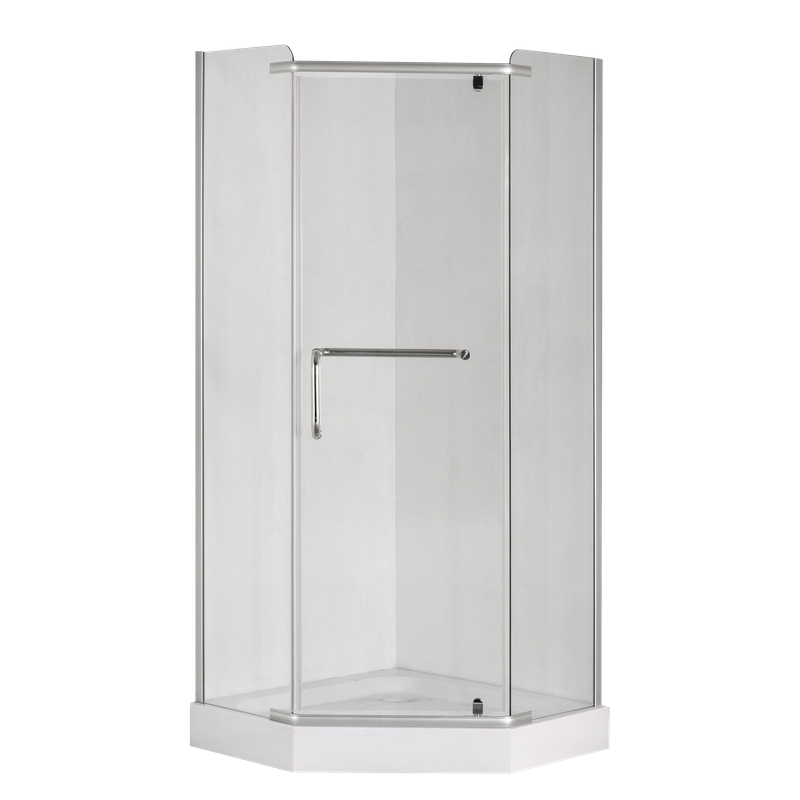 Душевая кабина без поддона Mixxus LINES SC01-90x90x185-TR CHROME прозрачное стекло 6мм