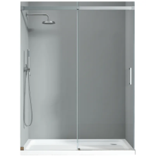 Двері в нішу Koer SR SD02-120x200-TR-01 прозоре скло Easy Clean 8мм, хром