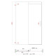Двері в нішу Koer SR SD02-120x200-TR-01 прозоре скло Easy Clean 8мм, хром