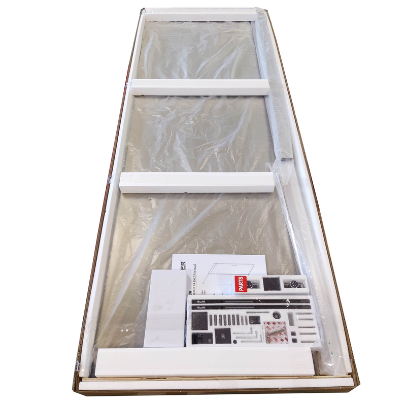 Двері в нішу Koer SR SD02-120x200-TR-01 прозоре скло Easy Clean 8мм, хром
