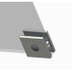 Двері в нішу Koer SR SD02-120x200-TR-01 прозоре скло Easy Clean 8мм, хром