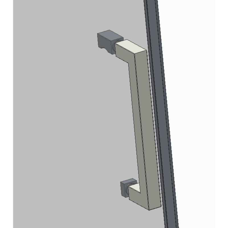 Двері в нішу Koer SR SD02-120x200-TR-01 прозоре скло Easy Clean 8мм, хром
