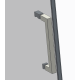 Двері в нішу Koer SR SD02-120x200-TR-01 прозоре скло Easy Clean 8мм, хром