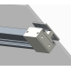 Двері в нішу Koer SR SD02-120x200-TR-01 прозоре скло Easy Clean 8мм, хром