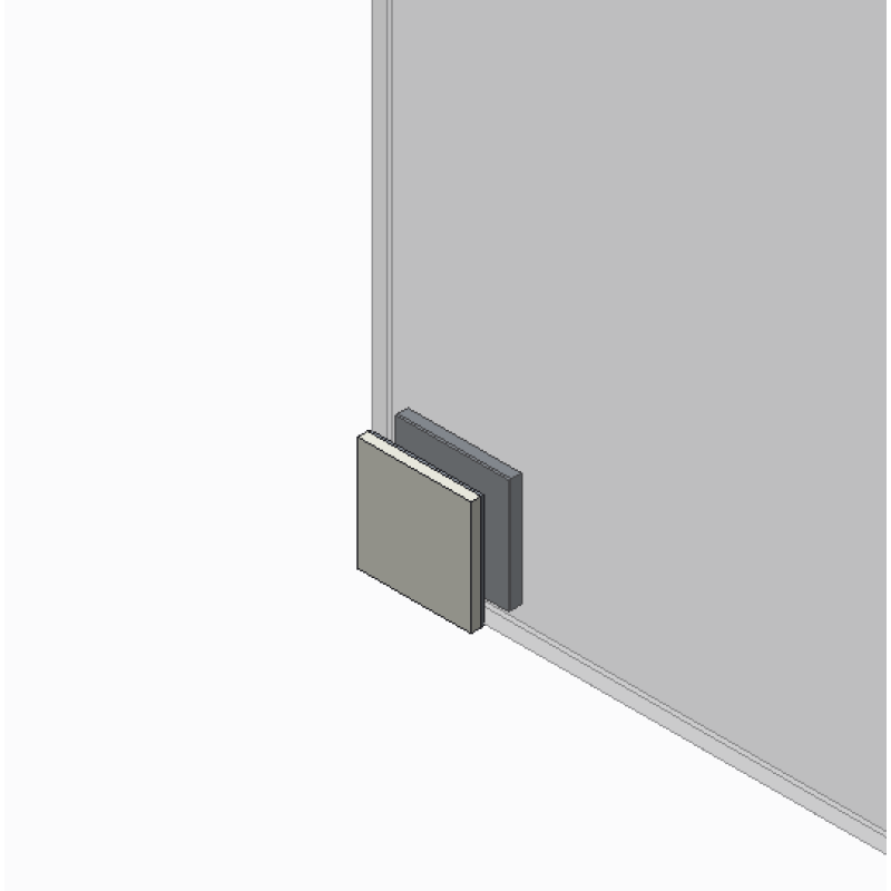Двері в нішу Koer SR SD02-120x200-TR-01 прозоре скло Easy Clean 8мм, хром