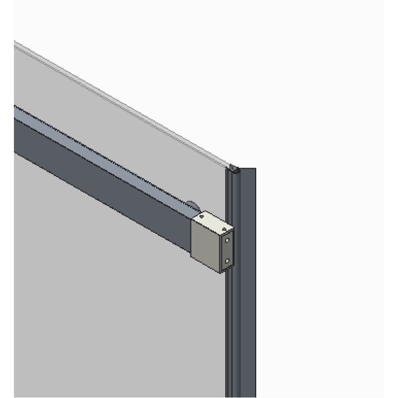 Двері в нішу Koer SR SD02-120x200-TR-01 прозоре скло Easy Clean 8мм, хром