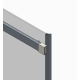 Двері в нішу Koer SR SD02-120x200-TR-01 прозоре скло Easy Clean 8мм, хром