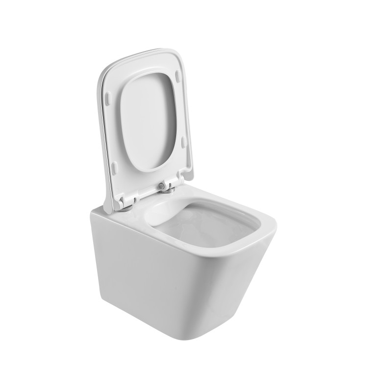 Підвісний унітаз Mixxus Premium Quadro-0301-R 490x340x360мм, система змиву Rimless
