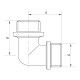 Угол 1/2'' НН (хром) Koer KF.L06M.CHR