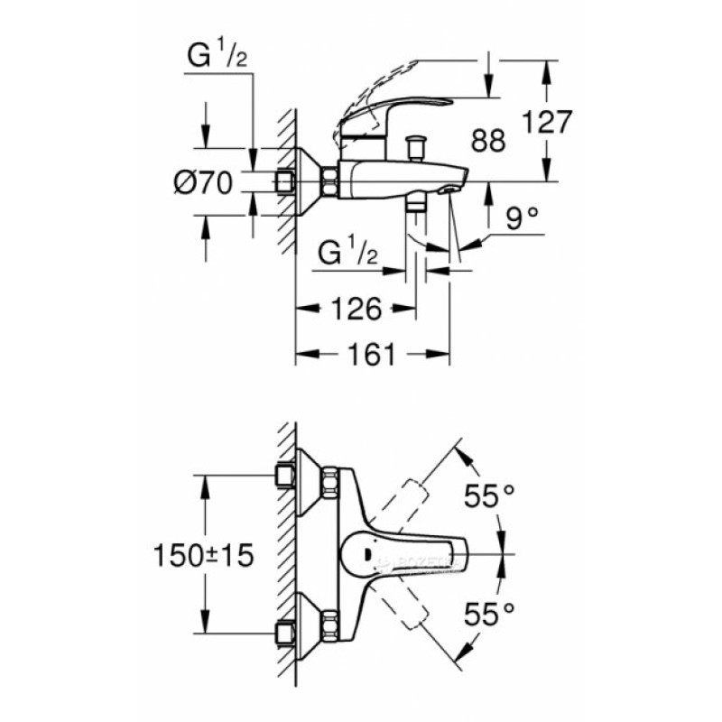 Набор смесителей Grohe Eurosmart M-Size