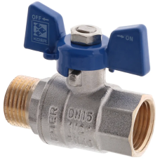 Кран кульовий Koer 1/2" ГШБ (KR.218.B) синій