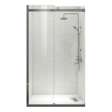 Двері в нішу Koer SR SD01-120x200-TR-07 прозоре скло Easy Clean 8мм, графіт