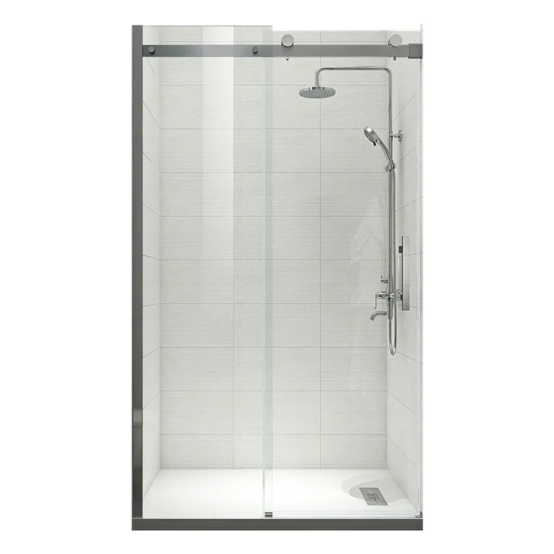 Дверь в нишу Koer SR SD01-120x200-TR-07 прозрачное стекло Easy Clean 8мм, графит