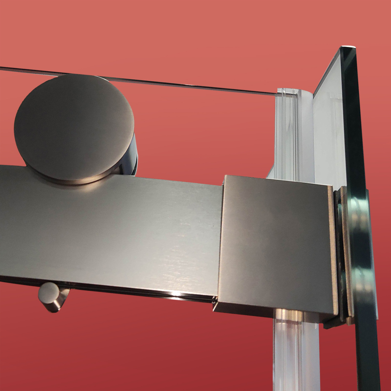 Дверь в нишу Koer SR SD01-120x200-TR-07 прозрачное стекло Easy Clean 8мм, графит