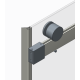 Дверь в нишу Koer SR SD01-120x200-TR-07 прозрачное стекло Easy Clean 8мм, графит