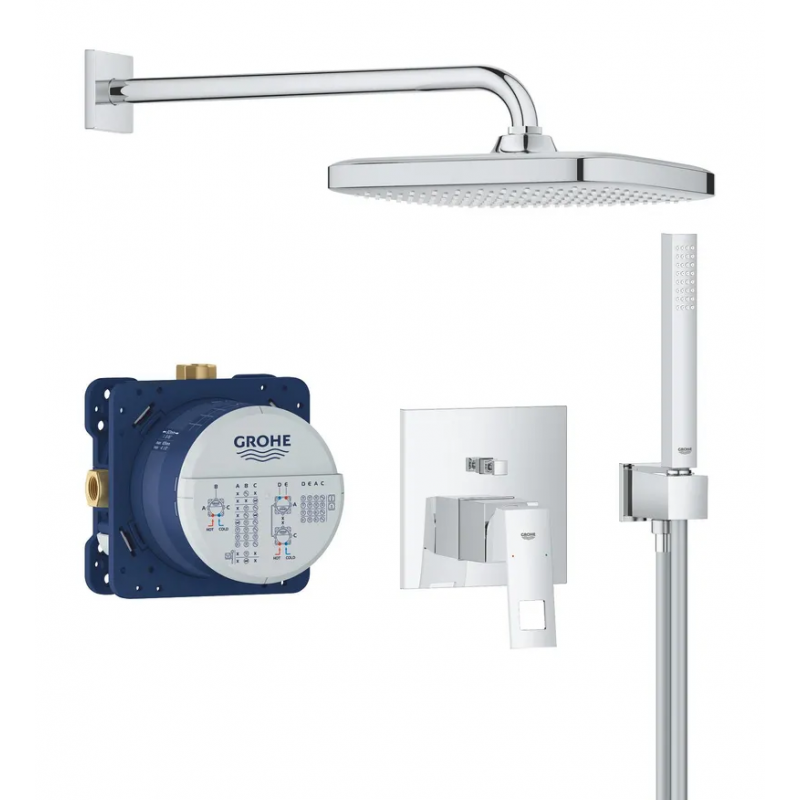 Прихована душова система Grohe Eurocube Tempesta 250 Cube