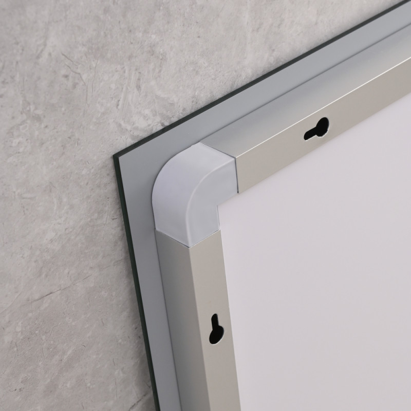 Дзеркало Mixxus WARM MR02-70x50 з LED Touch, Anti-fog, димером, регулюванням яскравості, годинником