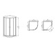 Душова кабіна без піддона Mixxus Premium DIVERSE SC01-90x90x195-TR Chrome прозоре скло 5мм (M