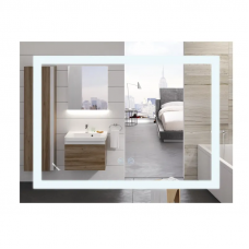 Дзеркало Mixxus WARM MR12-80x70-REVERSE з LED Touch, Anti-fog, димером, регулюванням яскравості (MI6936)