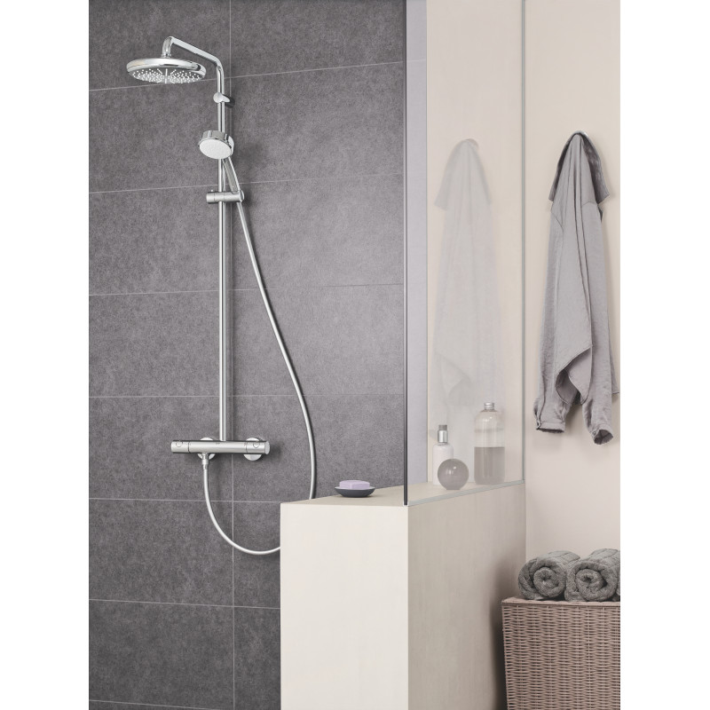 Душова система з термостатом для душу Grohe New Tempesta Cosmop. System