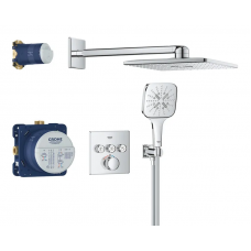 Душова система прихованого монтажу на 3 виходи з термостатом Grohe Grohtherm SmartControl