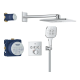 Душова система прихованого монтажу на 3 виходи з термостатом Grohe Grohtherm SmartControl