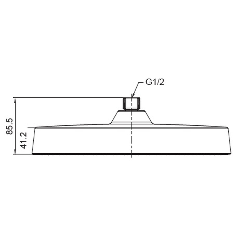 Лейка для душа потолочная Koer KP-0403-05-OH 300мм