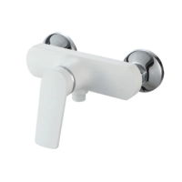 Смеситель для душевой кабины Plamix Lucas-003 SET White со шлангом, лейкой и кронштейном