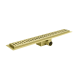 Душевой трап из нержавеющей стали SUS304 Koer FD35-70x800-Brushed Gold