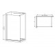 Душова перегородка Mixxus Premium FLAT SP01-100x200-TR Chrome Walk-In прозоре скло 8мм (MI685)