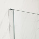 Душова перегородка Mixxus Premium FLAT SP01-100x200-TR Chrome Walk-In прозоре скло 8мм (MI685)