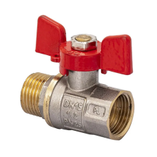 Кран кульовий FERRO PL 1/2" ГШБ art. 607 (латунна куля)