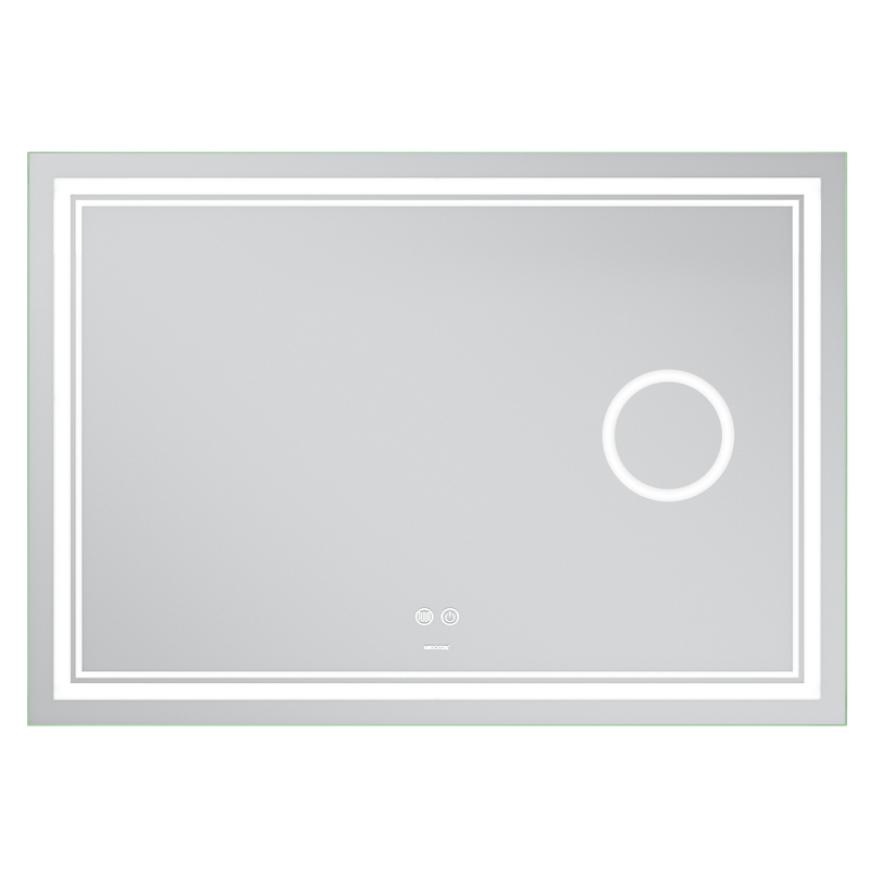 Дзеркало Mixxus Premium QUADRO MR20-120x80 (LED Touch, Анти-туман, димер, лінза)