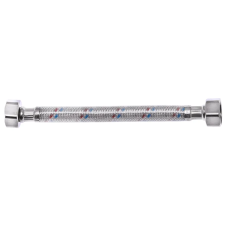 Гнучкий шланг для підключення води гайка 1/2'' - гайка 1/2'' (180 см) (силік. оболонка) Zerix (ZX301