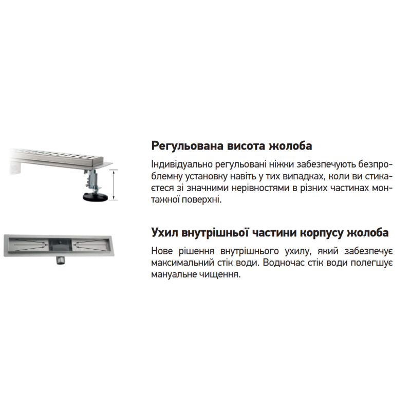 Душевой трап из нержавеющей стали SUS304 Koer FD20-70x600