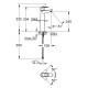 Смеситель на столешницу для раковины XL-размера Grohe BauLoop New