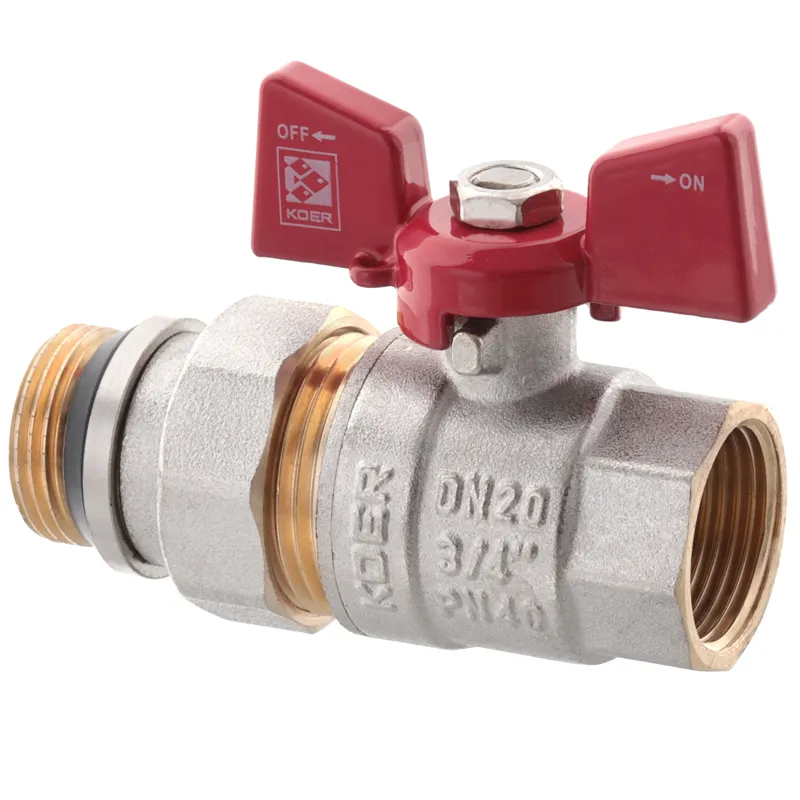 Кран с американкой 3/4" "антипротечка" (Koer KR.227-Gi)