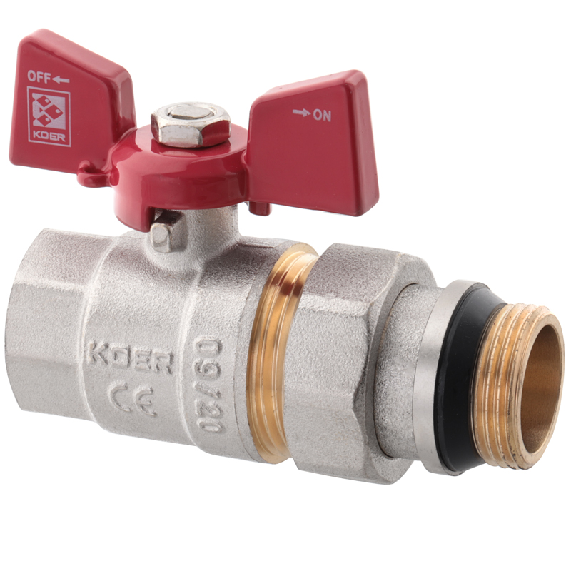 Кран с американкой 3/4" "антипротечка" (Koer KR.227-Gi)