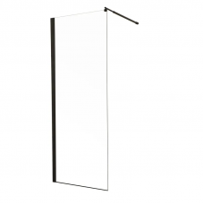 Душова перегородка Mixxus Premium FLAT SP02-80x200-TR Black Walk-In прозоре скло 8мм