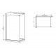 Душова перегородка Mixxus Premium FLAT SP02-80x200-TR Black Walk-In прозоре скло 8мм