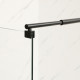 Душова перегородка Mixxus Premium FLAT SP02-80x200-TR Black Walk-In прозоре скло 8мм