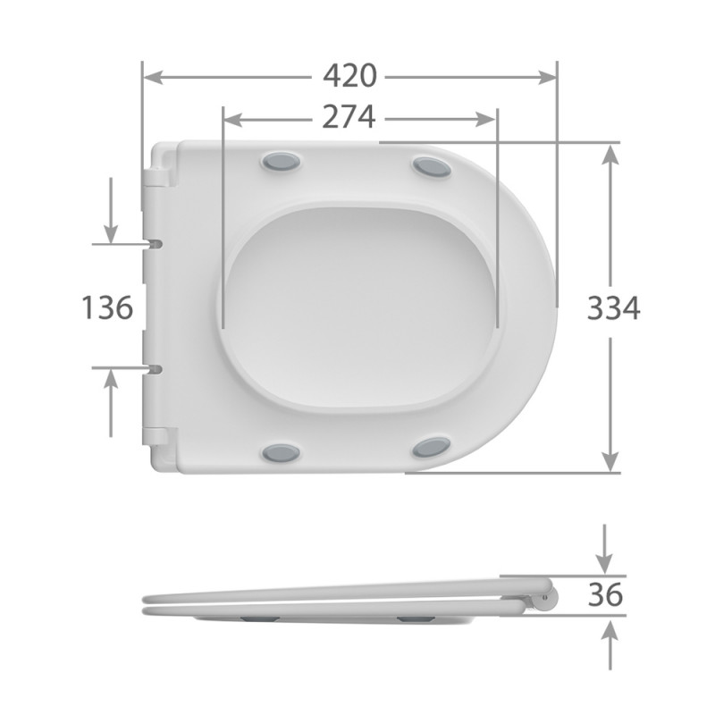 Унітаз-компакт Mixxus WAVE-0405-R 630х350х795mm, система змиву RIMLESS