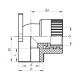 Угол установочный ВР 20x1/2F PPR Koer K0123.PRO