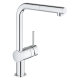 Смеситель для кухни с выдвижным изливом Grohe Minta